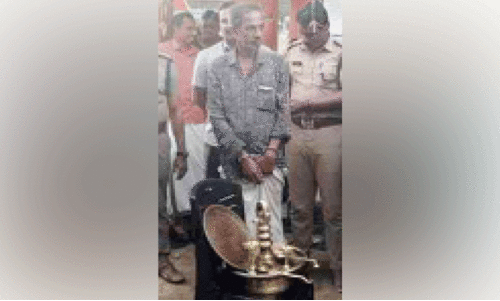 ക്ഷേത്രത്തിലെ മോഷണം: പ്രതി പിടിയിൽ