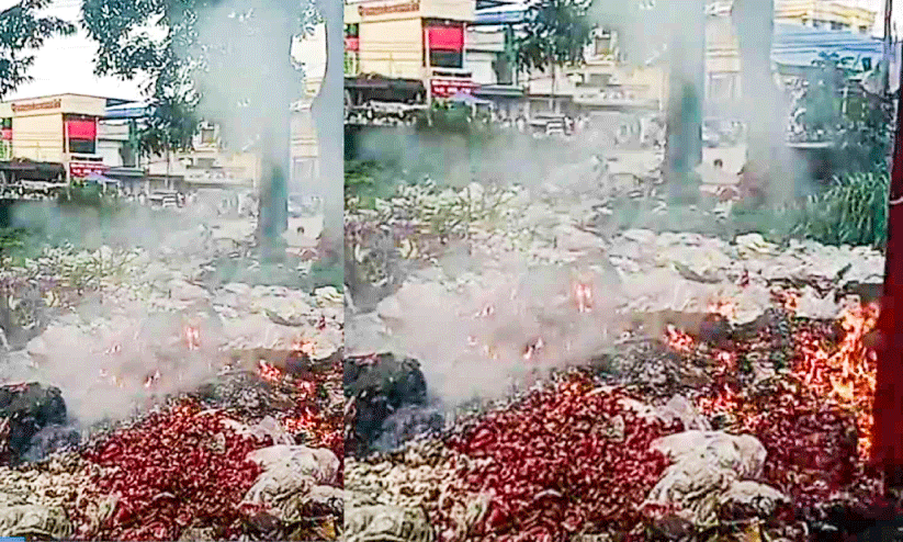 അഞ്ചലിൽ ചപ്പുചവറുകൾക്ക് വീണ്ടും തീപിടിച്ചു അഞ്ചലിൽ ചപ്പുചവറുകൾക്ക് വീണ്ടും തീപിടിച്ചു