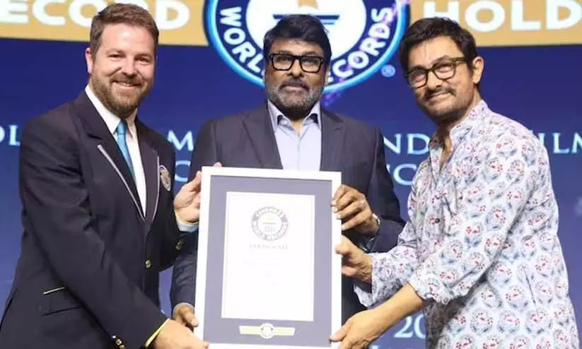 Chiranjeevi sets Guinness Record as Most Prolific Film Star in Indian Cinema