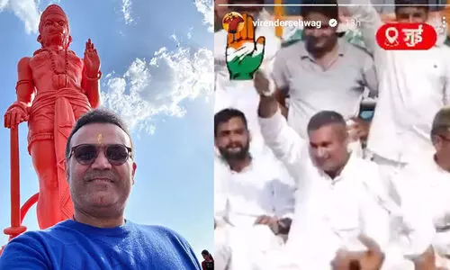 സെവാഗിന്റെ പിന്തുണ കോൺഗ്രസ് സ്ഥാനാർഥിക്ക്, അപ്രതീക്ഷിത ‘ട്വിസ്റ്റി’ൽ അമ്പരന്ന് ബി.ജെ.പിക്കാർ