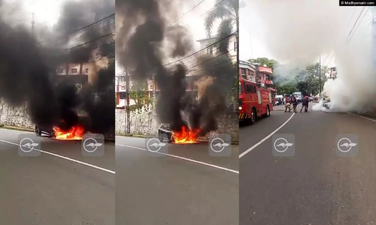 Aluva Car Fire