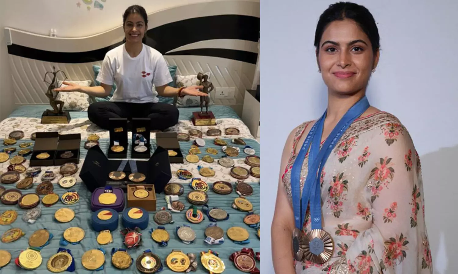 ട്രോളുകളൊന്നും തളർത്തിയിട്ടില്ല; കരിയറിലെ മെഡലുകളെല്ലാം നിരത്തി മനുവിന്റെ മറുപടി