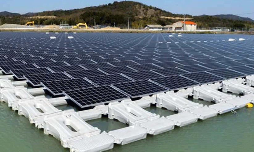Floating solar project
