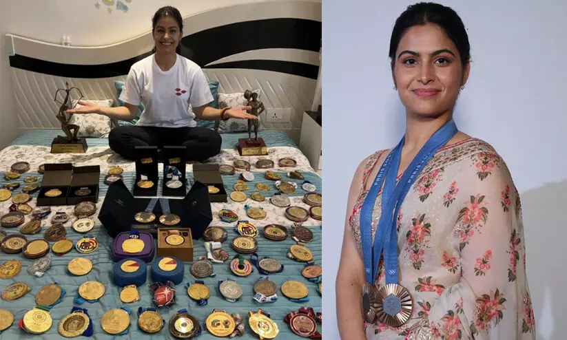 ട്രോളുകളൊന്നും തളർത്തിയിട്ടില്ല; കരിയറിലെ മെഡലുകളെല്ലാം നിരത്തി മനുവിന്റെ മറുപടി