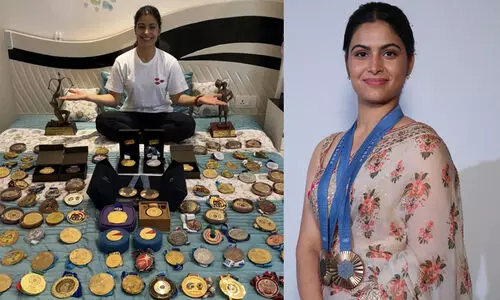 ട്രോളുകളൊന്നും തളർത്തിയിട്ടില്ല; കരിയറിലെ മെഡലുകളെല്ലാം നിരത്തി മനുവിന്റെ മറുപടി