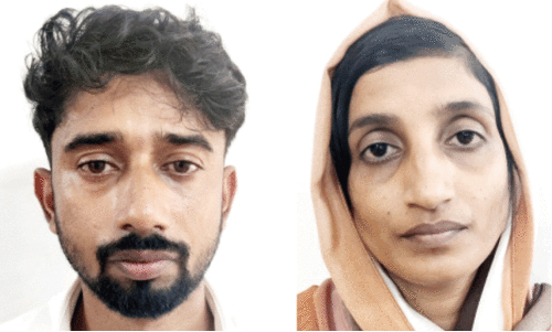 മാ​ളി​ൽ​നി​ന്ന് കു​ട്ടി​യു​ടെ മാ​ല ക​വ​ർ​ന്ന ദ​മ്പ​തി​ക​ൾ പി​ടി​യി​ൽ