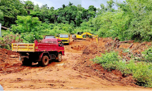 കു​ന്നി​ടി​ച്ച് മ​ണ്ണെ​ടു​പ്പെന്ന് പ​രാ​തി