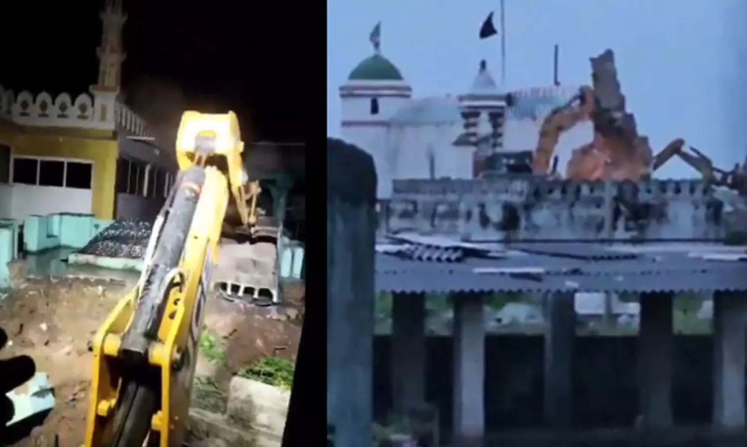 ഗുജറാത്തിൽ 500 വർഷം പഴക്കമുള്ള പള്ളിയും   ഖബറിസ്ഥാനും തകർത്തു