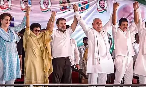 ഹ​രി​യാ​ന​ നിയമസഭ തെരഞ്ഞെടുപ്പ്: ആവേശമായി രാഹുലി​ന്റെ യാത്ര