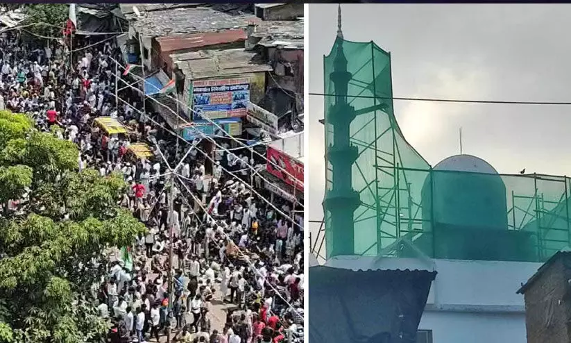 പ്രതി​ഷേധത്തിനു പിന്നാലെ ധാരാവിയിലെ മസ്ജിദ് പൊളിക്കൽ നടപടി ആരംഭിച്ചു