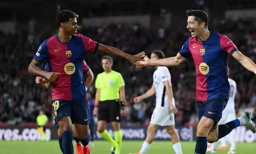 ഫ്ലിക്ക് ബോൾ മുന്നോട്ട് തന്നെ; ചാമ്പ്യൻസ് ലീഗിൽ ഗോളടിച്ചുകൂട്ടി ബാഴ്സ