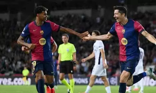 ഫ്ലിക്ക് ബോൾ മുന്നോട്ട് തന്നെ; ചാമ്പ്യൻസ് ലീഗിൽ ഗോളടിച്ചുകൂട്ടി ബാഴ്സ