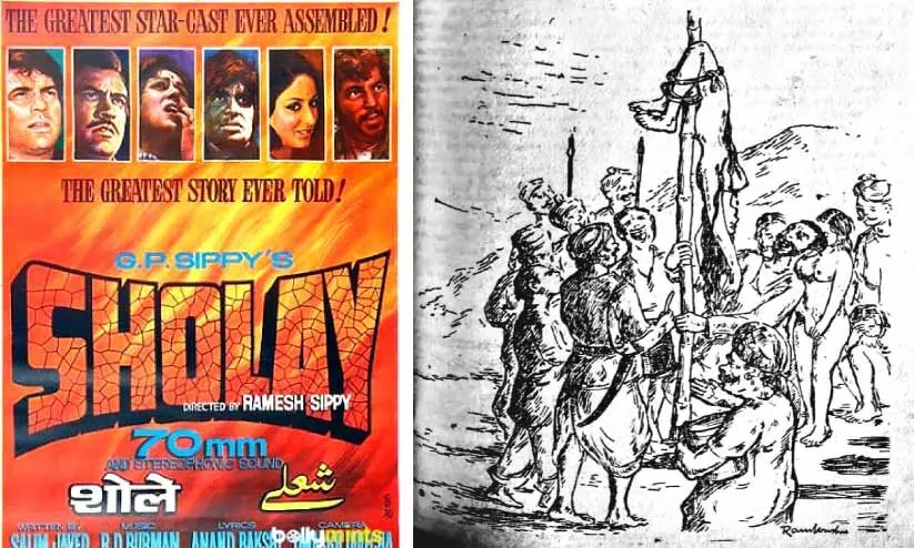 സി. മോഹന്റെ പ്രശസ്തമായ പോസ്റ്റർ,നിറംപിടിപ്പിച്ച നുണകൾ’ക്ക് ആർട്ടിസ്റ്റ് രാമകൃഷ്ണൻ വരച്ച ചിത്രം സി. മോഹന്റെ പ്രശസ്തമായ പോസ്റ്റർ,നിറംപിടിപ്പിച്ച നുണകൾ’ക്ക് ആർട്ടിസ്റ്റ് രാമകൃഷ്ണൻ വരച്ച ചിത്രം