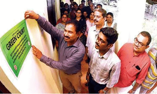 എരഞ്ഞിപ്പാലത്തെ കോടതികൾ ഇനി ഹരിത ന്യായാലയം