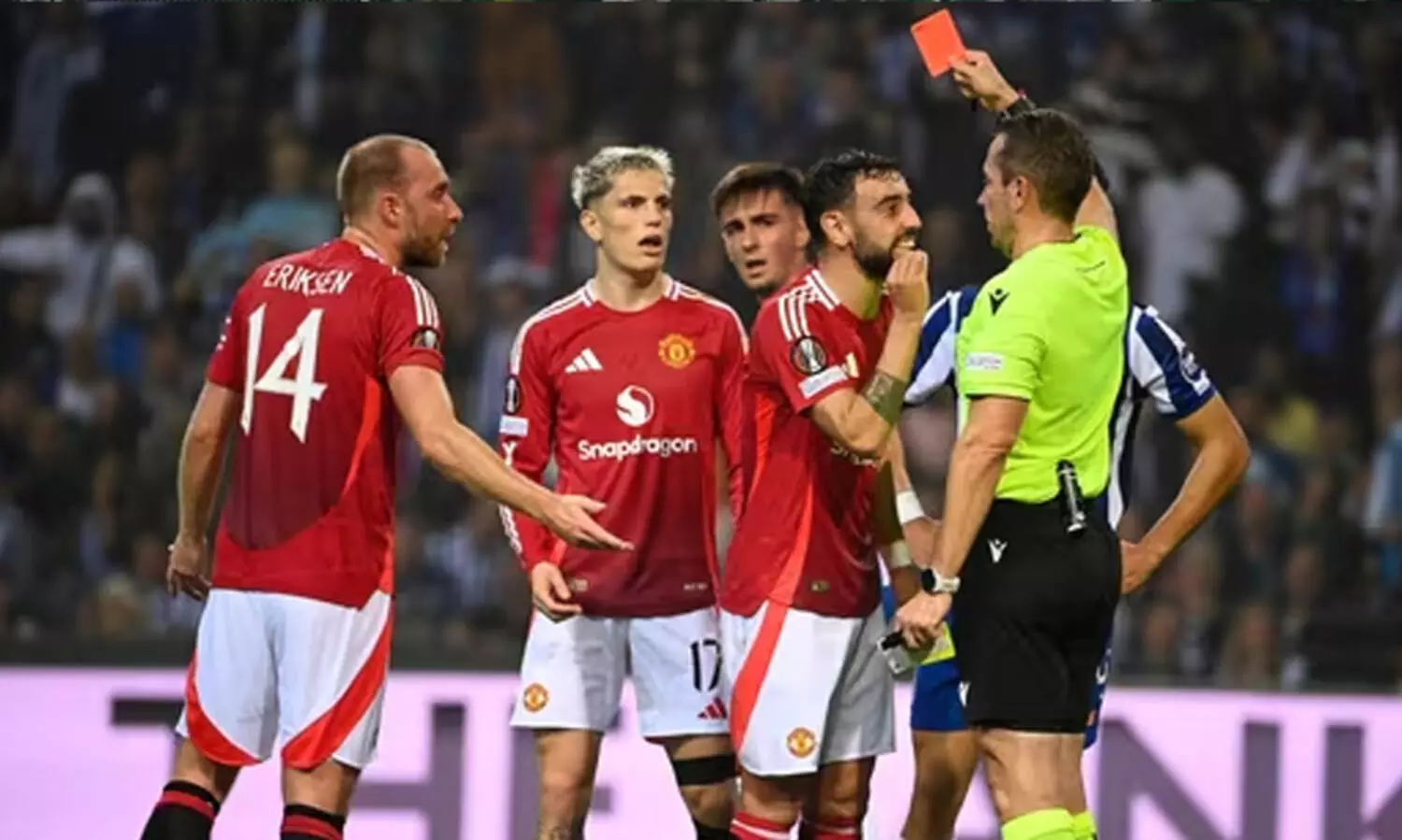 യൂറോപ ലീഗ്: സമനില ഒപ്പിച്ച് യുനൈറ്റഡ്; ബ്രൂണോ ഫെർണാണ്ടസിന് ചുവപ്പുകാർഡ്