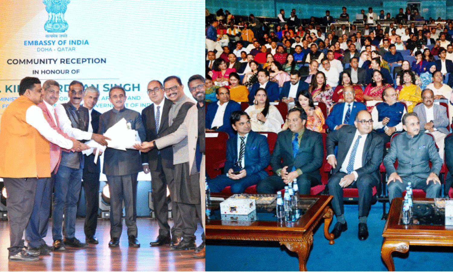 കേ​ന്ദ്ര​മ​ന്ത്രി​ക്ക്​ പ്ര​വാ​സി ഇ​ന്ത്യ​ക്കാ​രു​ടെ സ്വീ​ക​ര​ണം