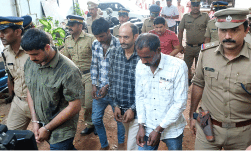 എ.ടി.എം കൊള്ള: പ്രതികളെ തൃശൂരിലെത്തിച്ചു