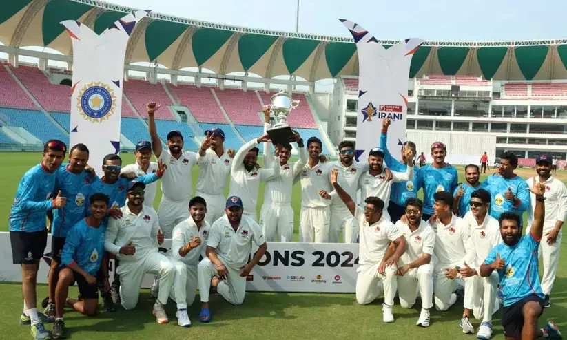 മുംബൈക്ക് 27 വർഷത്തിനുശേഷം ഇറാനി കപ്പ്; സർഫറാസ് കളിയിലെ താരം