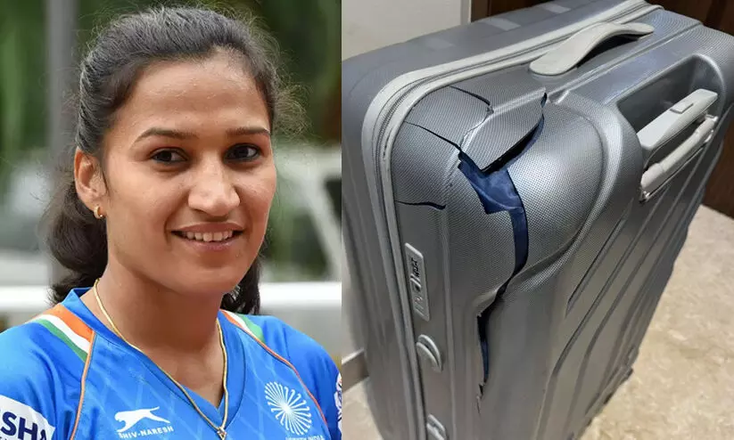 എയര്‍ ഇന്ത്യ വിമാന യാത്രക്കിടെ സ്യൂട്ട്കേസ് പൊട്ടിത്തകർന്നു; ദുരനുഭവം പങ്കുവെച്ച് ഇന്ത്യൻ വനിത ഹോക്കി താരം