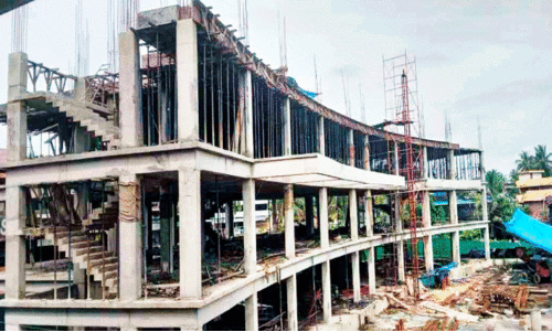 Bus stand cum shopping complex