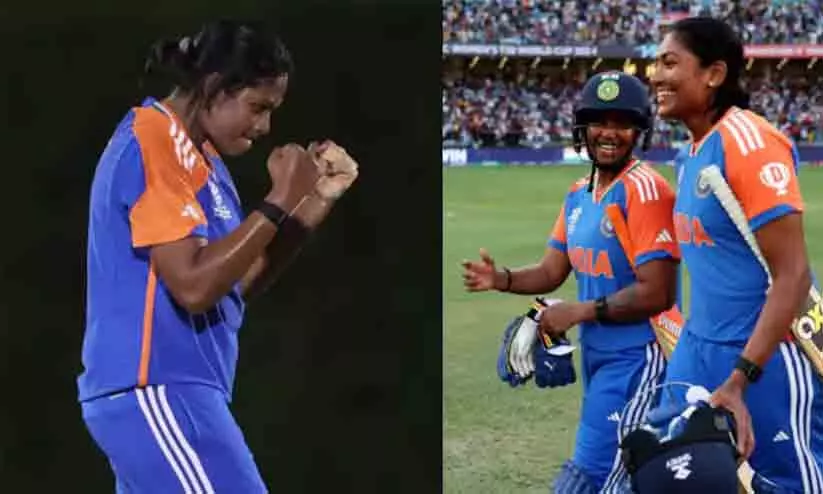 വാ.. വാ.. താമരപ്പെണ്ണെ.. അടിച്ചുകയറി വാ..; ഐ.സി.സി പങ്കുവെച്ച റീലിൽ ആശയും സജനയും