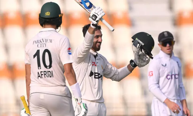 ഷാൻ മസൂദിനും അബ്ദുല്ല ഷഫീഖിനും പിന്നാലെ സൽമാനും സെഞ്ച്വറി; ഇംഗ്ലണ്ടിനെതിരെ പാകിസ്താന് കൂറ്റൻ സ്കോർ