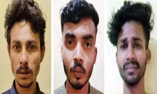 ഹൈ​സ്കൂ​ൾ വി​ദ്യാ​ർ​ഥിനി​ക്ക് പീ​ഡനം; മൂ​ന്നു​പേ​ർ പി​ടി​യി​ൽ