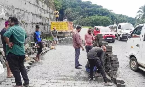 ചുരം റോഡ് നവീകരണം: ഗതാഗത നിയന്ത്രണം തുടങ്ങി