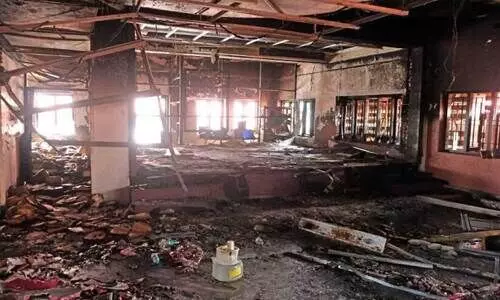 പാറമേക്കാവ് അഗ്രശാലയിലെ തീപിടിത്തം: കാരണം ഷോർട്ട് സർക്യൂട്ടെന്ന് പൊലീസ്