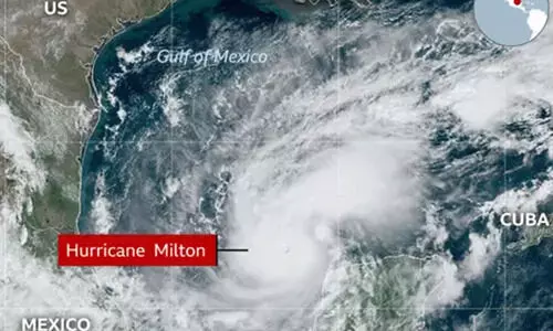 ‘മിൽട്ടൺ’ ചുഴലിക്കാറ്റ് അതിവേഗം ശക്തി പ്രാപിക്കുന്നു; ​​ഫ്ലോറിഡയിൽ അതീവ ജാഗ്രത