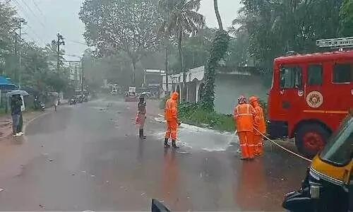 കെ.എസ്.ആർ.ടി.സി ബസിന്‍റെ ഇന്ധടാങ്കിൽ ചോർച്ച; റോഡിലൂടൊഴുകിയ ഡീസലിൽ തെന്നി വാഹനങ്ങൾ