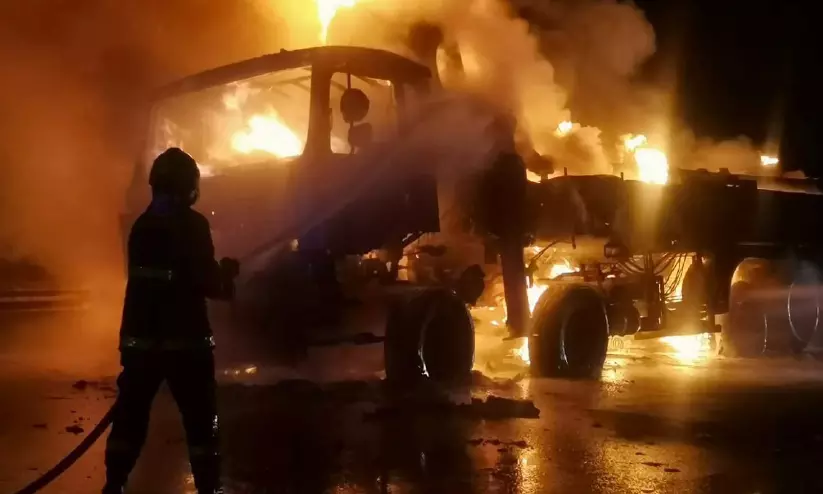 truck fire