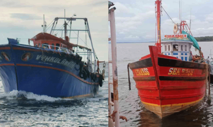 അനധികൃത മീൻപിടിത്തം; രണ്ടു ബോട്ടുകൾ പിടികൂടി