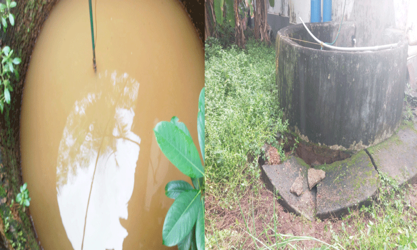 വീ​ടി​ന് ഭീ​ഷ​ണി​യാ​യി സ​ർ​വി​സ് സ്റ്റേ​ഷ​ൻ