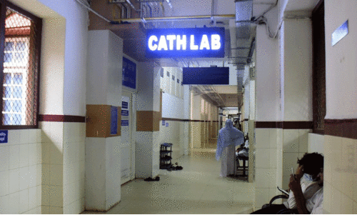 The cath lab at the Government General Hospital, Kozhikode