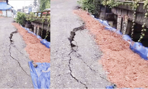 ചിറക്കൽ അപ്രോച്ച് റോഡിലെ ചിറ നിർമാണം ദുരിതം