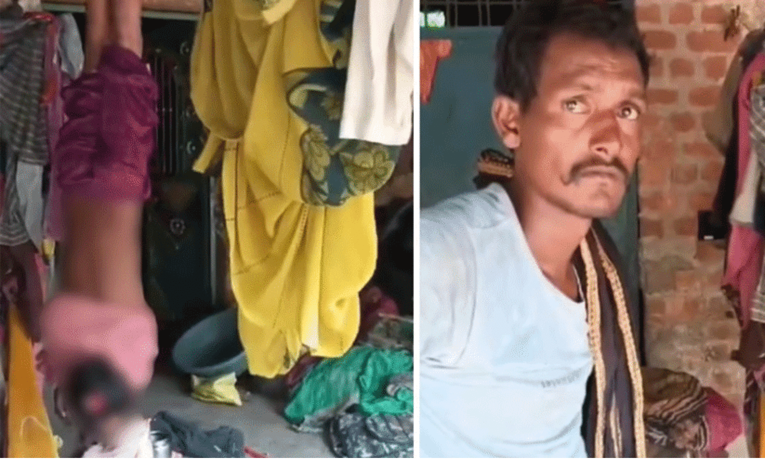 UP man hangs 10-year-old daughter upside down with rope and beats her, arrested