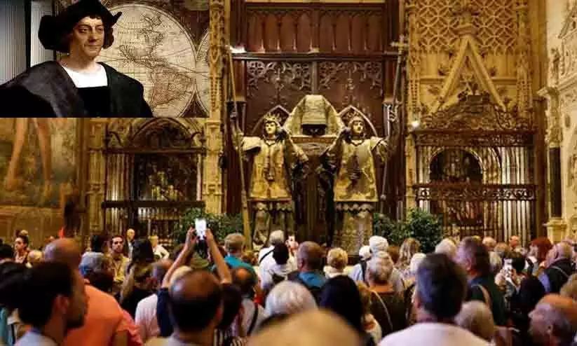 ക്രിസ്റ്റഫർ കൊളംബസിന്റെ ഭൗതികാവശിഷ്ടം കണ്ടെത്തി; ഡി.എൻ.എ പരിശോധനയിലൂടെ ചുരുളഴിഞ്ഞത് 500 വർഷം പഴക്കമുള്ള നിഗൂഢത ക്രിസ്റ്റഫർ കൊളംബസിന്റെ ഭൗതികാവശിഷ്ടം കണ്ടെത്തി; ഡി.എൻ.എ പരിശോധനയിലൂടെ ചുരുളഴിഞ്ഞത് 500 വർഷം പഴക്കമുള്ള നിഗൂഢത