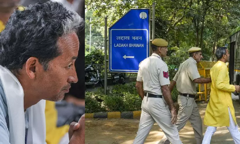 ഇത് നമ്മുടെ ജനാധിപത്യത്തിന് കളങ്കം; ഡൽഹിയിൽ കാലാവസ്ഥാ പ്രവർത്തകരെ തടഞ്ഞതിനെതിരെ വാങ്ചുക്ക് ഇത് നമ്മുടെ ജനാധിപത്യത്തിന് കളങ്കം; ഡൽഹിയിൽ കാലാവസ്ഥാ പ്രവർത്തകരെ തടഞ്ഞതിനെതിരെ വാങ്ചുക്ക്