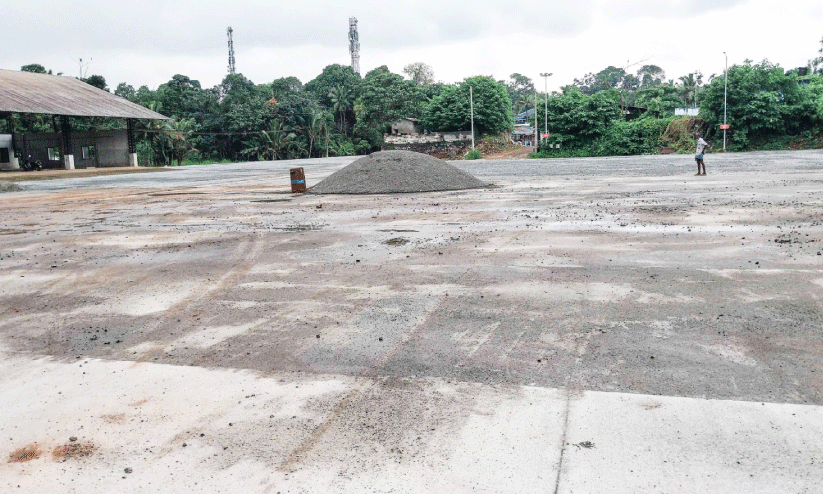 Konni KSRTC bus station construction