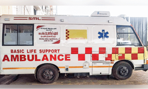 Ambulance lying without service Ambulance lying without service