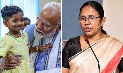 ‘പ്രധാനമന്ത്രി വന്ന് കുട്ടികളെ താലോലിച്ചു, പക്ഷേ അഞ്ച് പൈസ അനുവദിച്ചോ?’; രൂക്ഷ വിമർശനവുമായി കെ.കെ. ശൈലജ