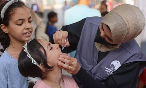 ഗ​സ്സ​യി​ൽ ര​ണ്ടാം​ഘ​ട്ട പോ​ളി​യോ വാ​ക്സി​ൻ കാ​മ്പ​യി​ൻ ആ​രം​ഭി​ച്ചു