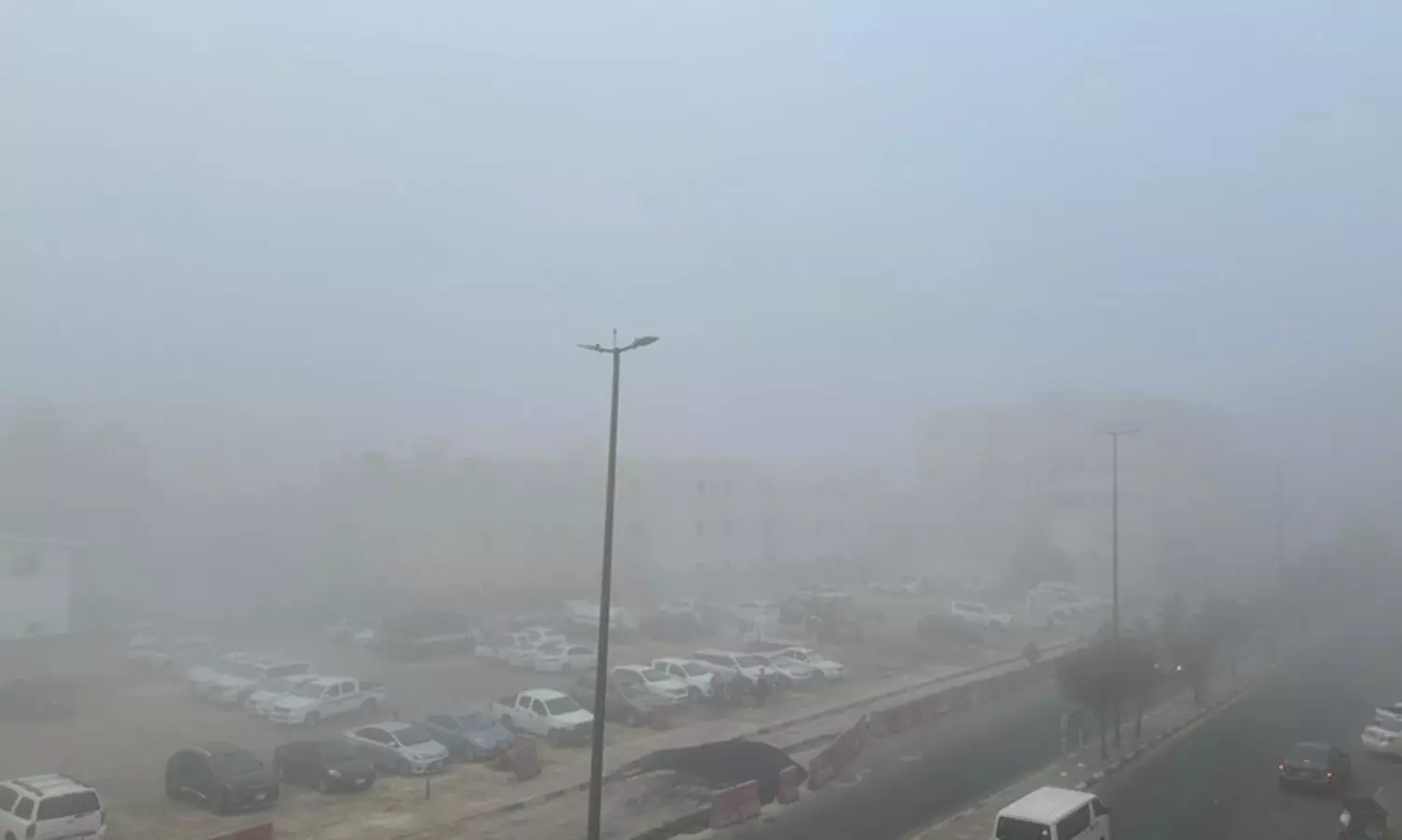 ജുബൈലിൽ കനത്ത മൂടൽ മഞ്ഞ്