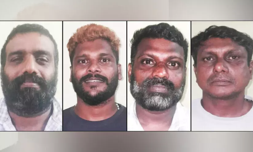 കെട്ടിടം വാടകക്കെടുത്ത് പെൺവാണിഭം: പിടിയിലായത് ക്രിമിനൽ കേസ് പ്രതികളടക്കം നാലുപേർ കെട്ടിടം വാടകക്കെടുത്ത് പെൺവാണിഭം: പിടിയിലായത് ക്രിമിനൽ കേസ് പ്രതികളടക്കം നാലുപേർ