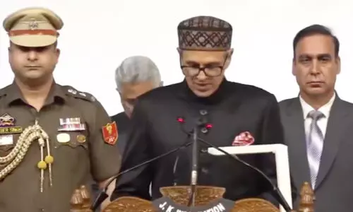 ഉമർ അബ്ദുല്ല ജമ്മു-കശ്മീർ മുഖ്യമന്ത്രിയായി സത്യപ്രതിജ്ഞ ചെയ്തു: സുരീന്ദർ ചൗധരി ഉപമുഖ്യമന്ത്രി -വിഡിയോ