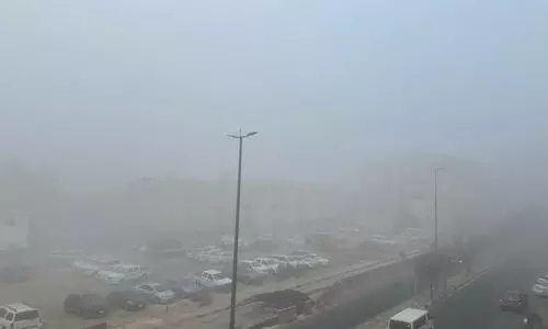 ജുബൈലിൽ കനത്ത മൂടൽ മഞ്ഞ്