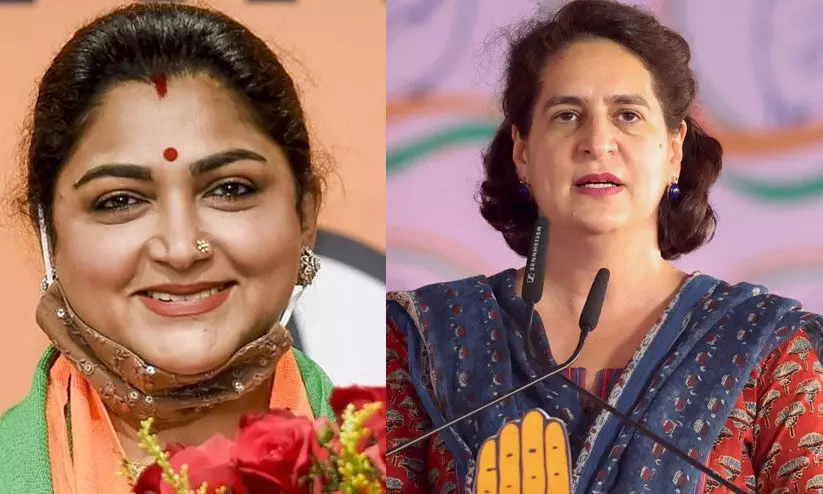 വയനാട്ടിൽ പ്രിയങ്കയെ നേരിടാൻ ഖുശ്ബു? ബി.ജെ.പി അന്തിമപട്ടികയിൽ നടിയും