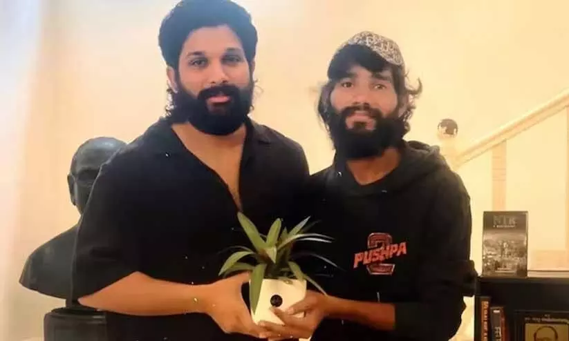 Viral video: Allu Arjuns fan cycles from Uttar Pradesh to Hyderabad to meet him