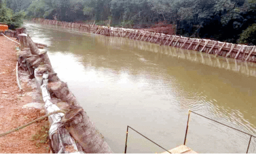 കുടിവെള്ളക്ഷാമത്തിന്​ പരിഹാരമാകും; വാമനപുരം നദിയിൽ പുതിയ തടയണനിർമാണം ആരംഭിച്ചു